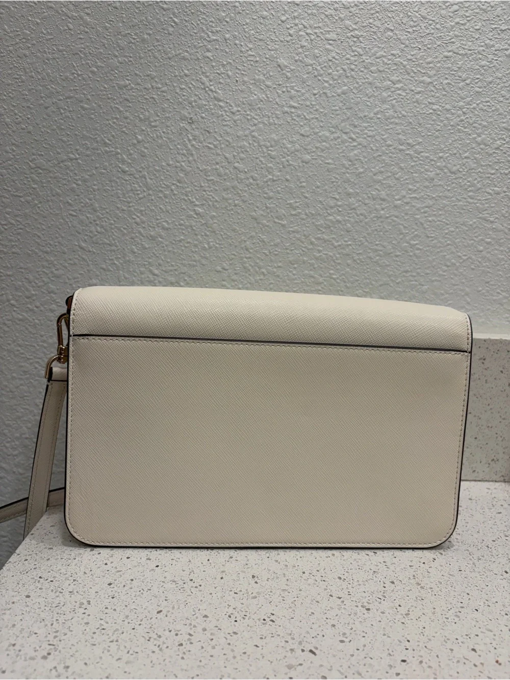 Kate Spade Madison Flap Crossbody Bag White Leather Purse KC430 NWOT Ivory FS